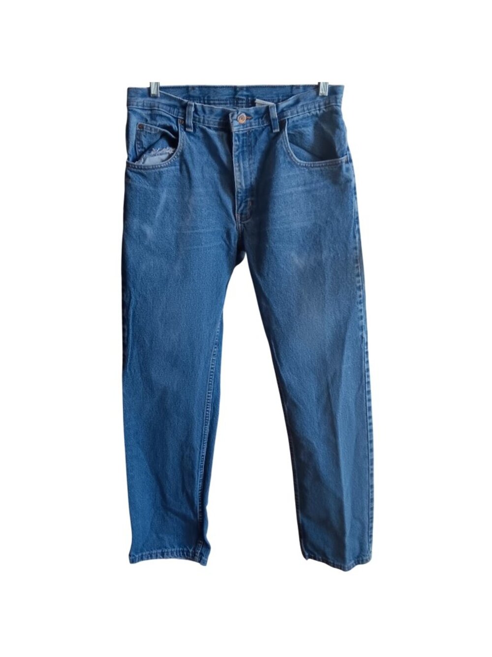 Vintage Work Jeans 34x34 Key Mens Relaxed Fit Denim Mexico 1990's Faded